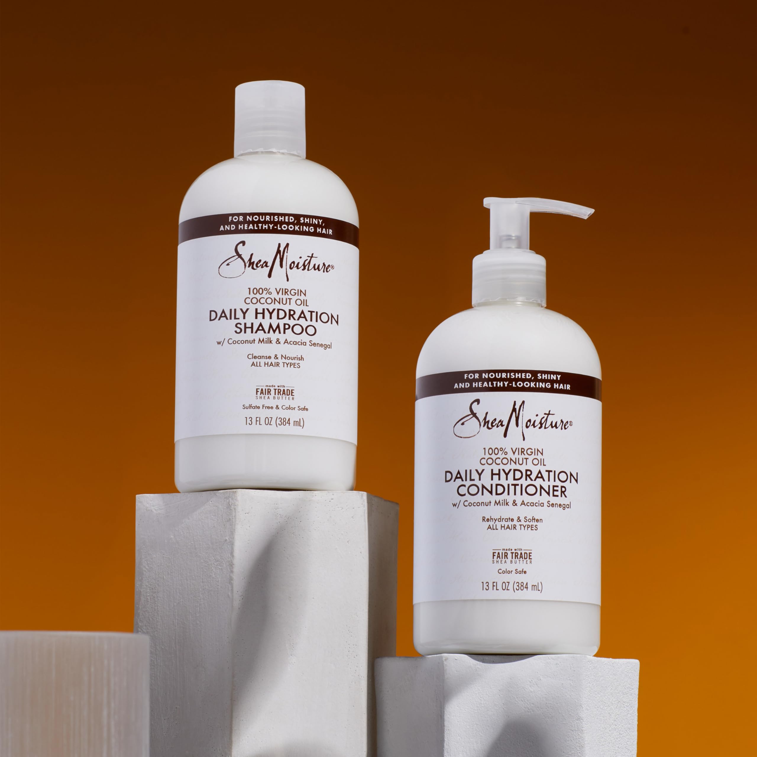 Sheamoisture Daily Hydrating Conditioner For All Hair Types 100% Virgin Coconut Oil Sulfate-Free 13 oz (Packaging May Vary)